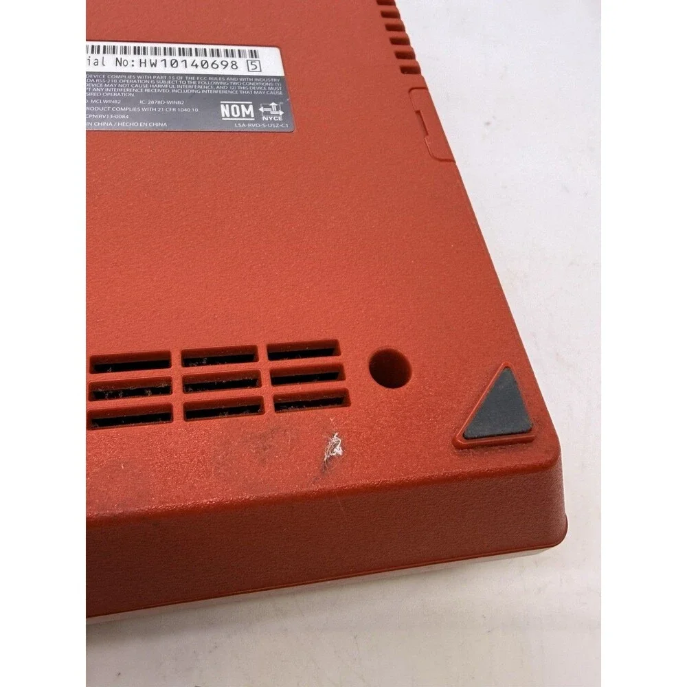 2006 Nintendo Wii Mini Red Console w/ Power Supply & TV Cables : WORKS